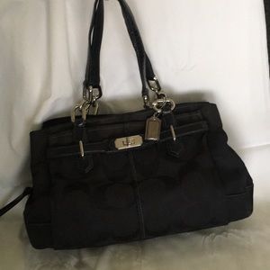 Coach all black bag